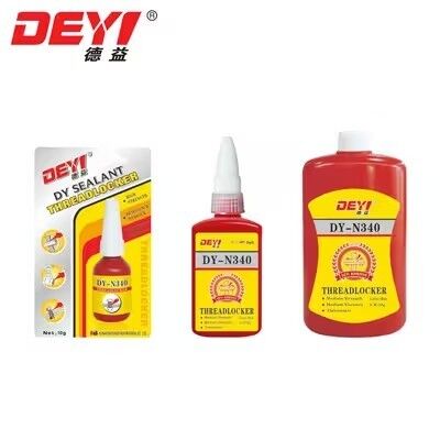 DEYI DY-N340 быстро отверждающийся клей для блокировки нитей - герметик средней вязкости для металлических фитингов и розетки