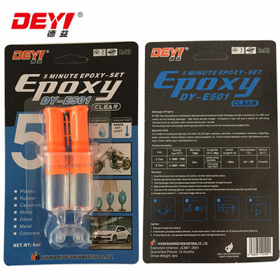 Two Component Epoxy Adhesive with 1:1 Mixing Ratio High Shear Strength and Water Resistant for Metals and Plastics