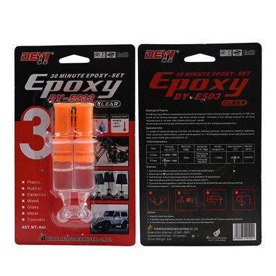 Высокотемпературный прозрачный эпоксидный клей AB со сроком годности 12 месяцев для сильного скрепления