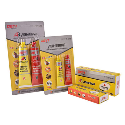 DEYI J37 Модифицированный акриловый AB клей для ремонта предметов повседневного обихода с высокой ударопрочностью и термостойкостью (-60~+100°C)