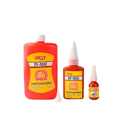 DEYI N242 Синий средней прочности анаэробные прядильные клеи для орехов и болтов