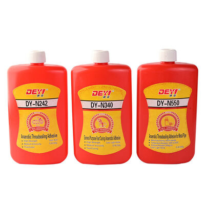 DEYI N242 Синий средней прочности анаэробные прядильные клеи для орехов и болтов
