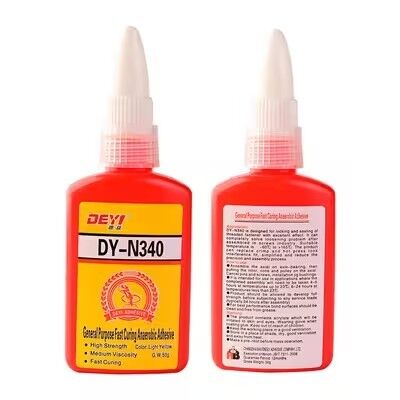 DEYI DY-N340 быстро отверждающийся клей для блокировки нитей - герметик средней вязкости для металлических фитингов и розетки