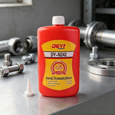 DY-N242 Red Threadlocker Anaerobic Adhesive High-Strength for sealing screws and nuts. Anti-rust, medium viscosity